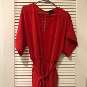 Vici red jumpsuit